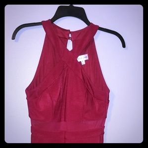 Red/burgundy A line dress